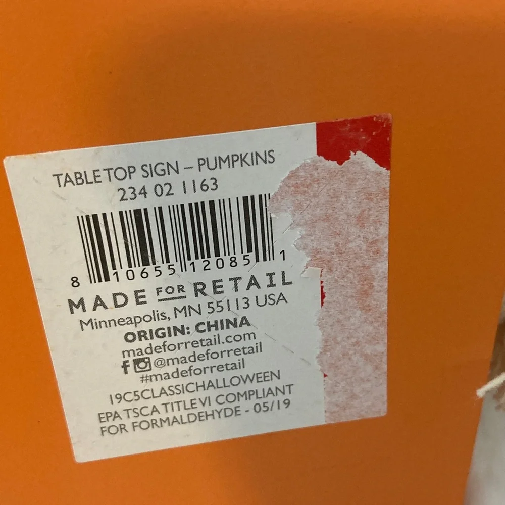 Target BP 2019 Set of Three Orange Halloween Pumpkin Blocks
